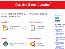 Tablet Screenshot of getthefreeversion.com
